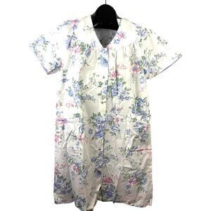 Vintage 1990s Kelly Reed Floral Nightgown M Cottagecore Lounge Sleepwear